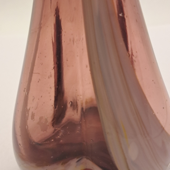 Vintage Burgandy Swung vase - Picture 4 of 5